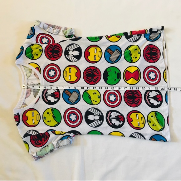 Marvel Women’s White Large Colorful T-Shirt Tee - Picture 6 of 8